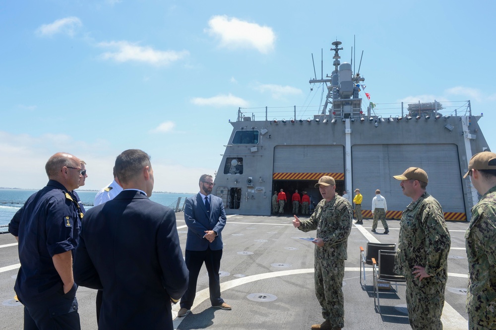 USS Montgomery (LCS 8) Hosts Tour for NATO Members