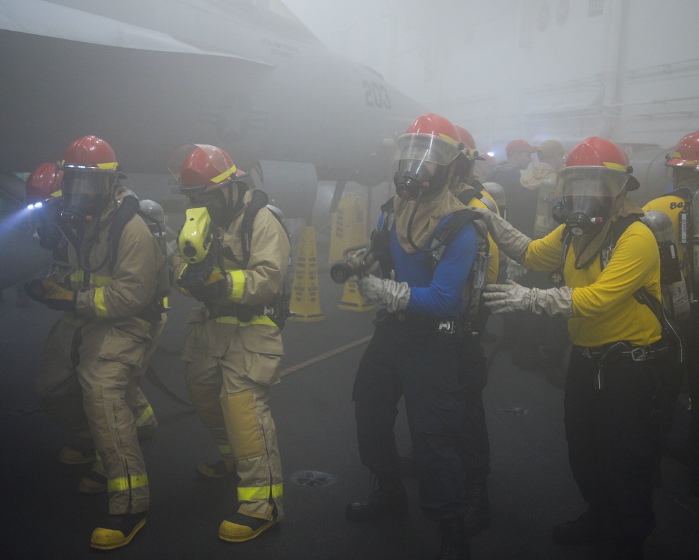 The Harry S. Truman Carrier Strike Group is on a scheduled deployment in the U.S. Sixth Fleet area of operations in support of naval operations to maintain maritime stability and security.