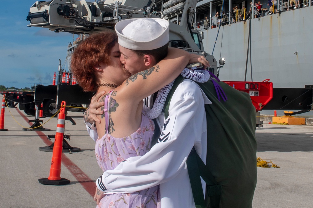 USS Frank Cable Returns to Guam