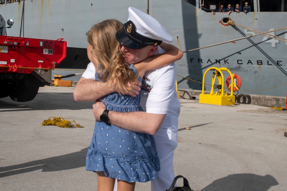 USS Frank Cable Returns to Guam