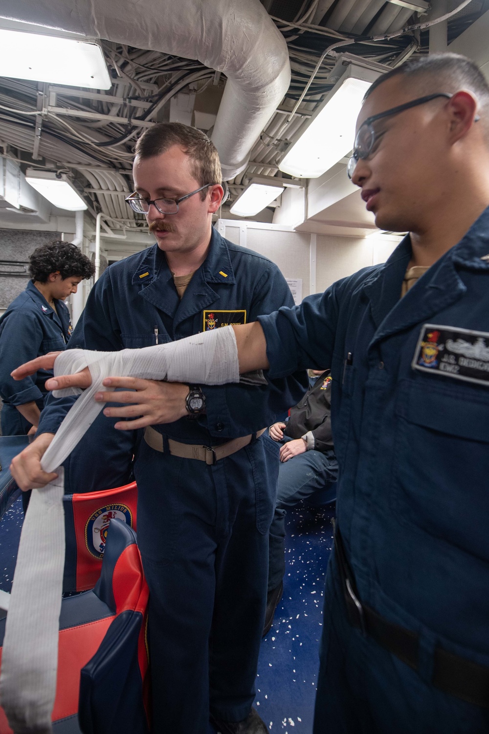 USS Milius conducts TCC training