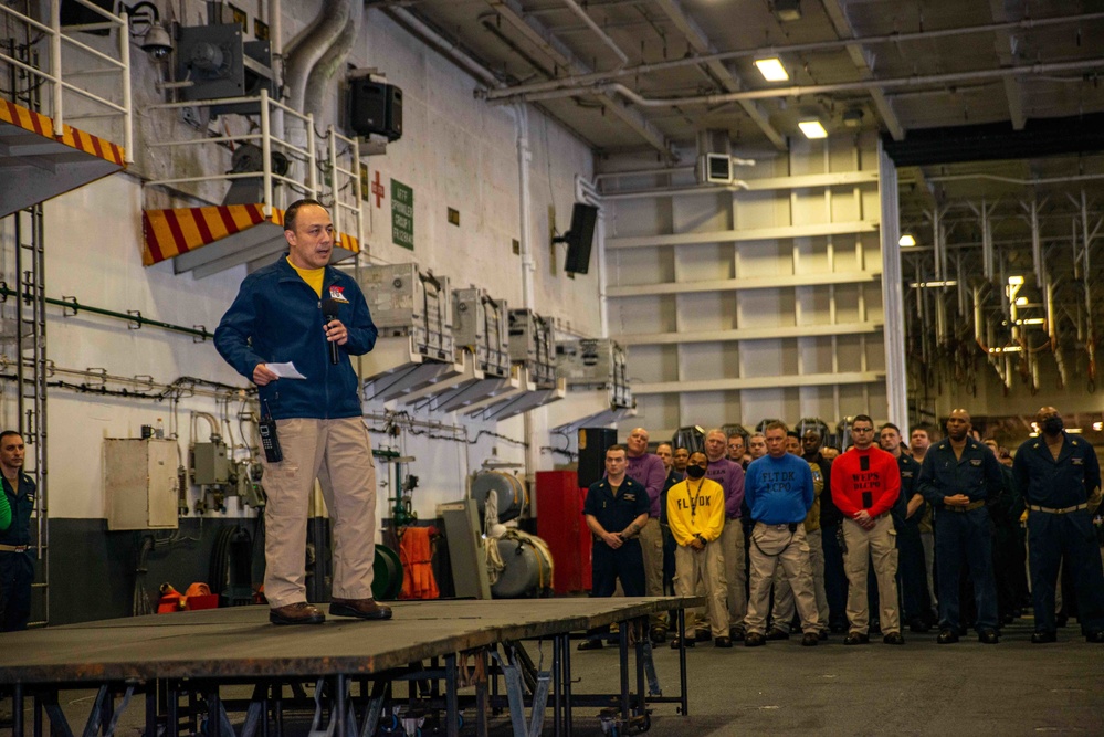 USS Ronald Reagan (CVN 76) All-Hands Call