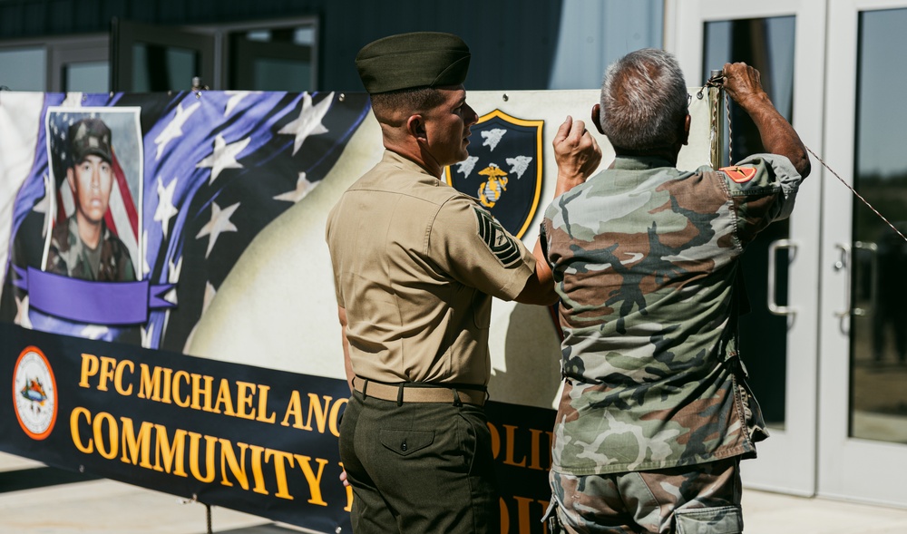 San Carlos Apache Tribe Officials, 3rd LAR honor fallen Marine with building dedication