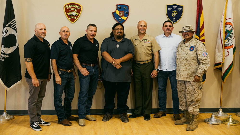 San Carlos Apache Tribe Officials, 3rd LAR honor fallen Marine with building dedication