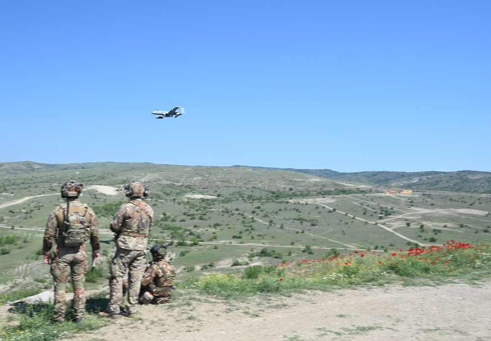 Maryland Air National Guard A-10C Thunderbolt II Pilots Train with Joint Terminal Attack Controllers