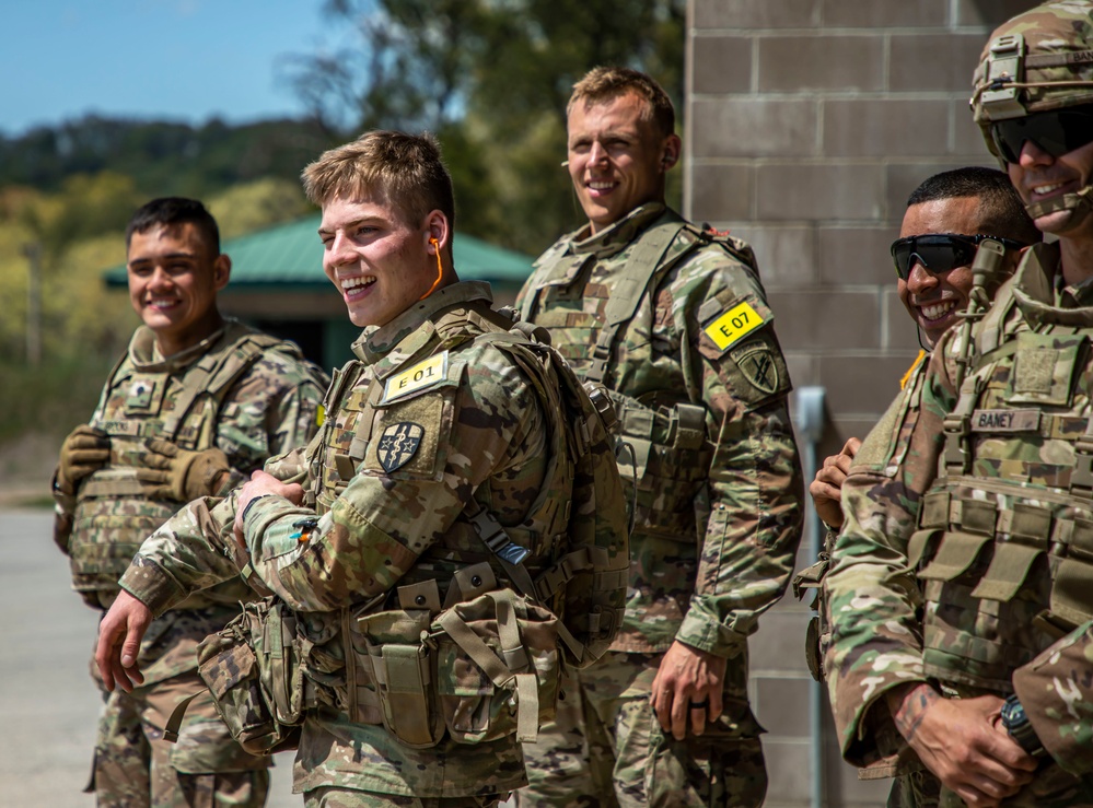 Army Reserve Best Squad Competitors smile