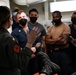 Sailors perform a simulated medevac
