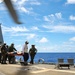 Sailors perform a simulated medevac