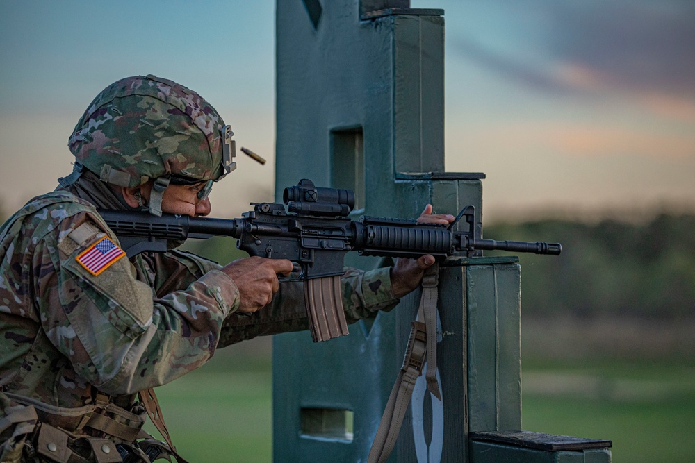 2022 Army Reserve Best Squad Competition M4 Night Fire