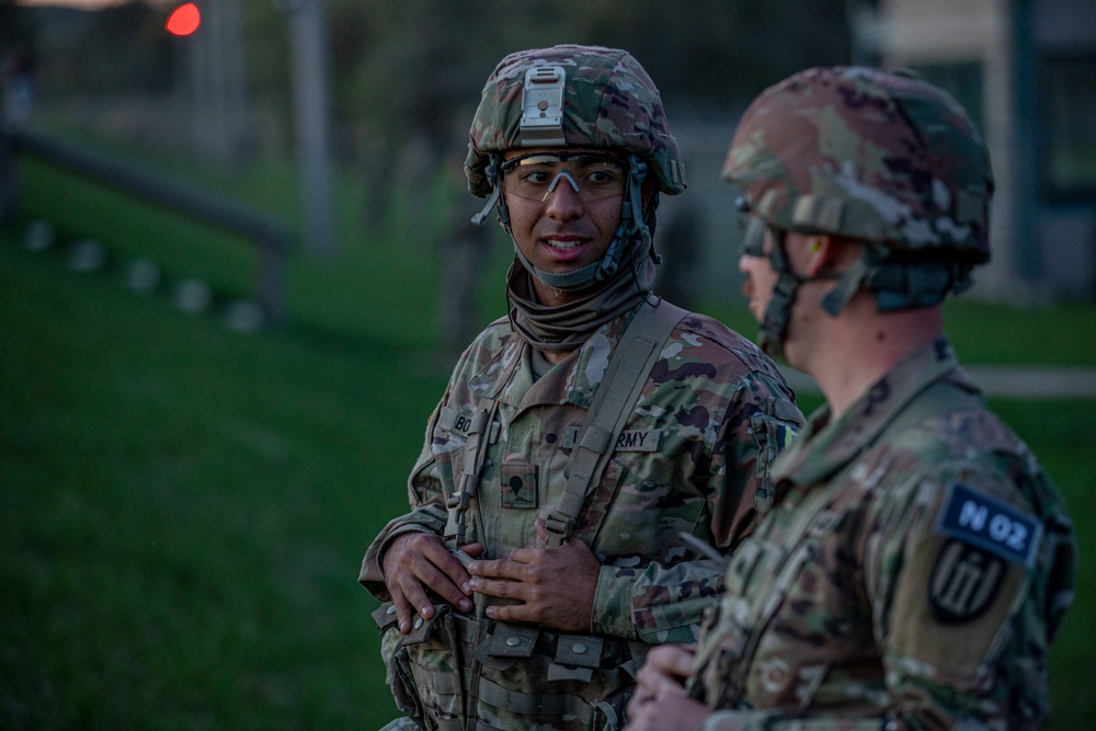 2022 Army Reserve Best Squad Competition M4 Night Fire