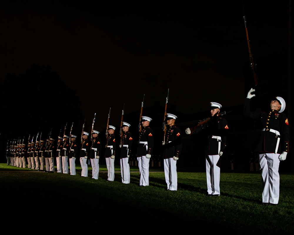 The Barracks hosted a remarkable parade for five former Assistant Commandants of the Marine Corps