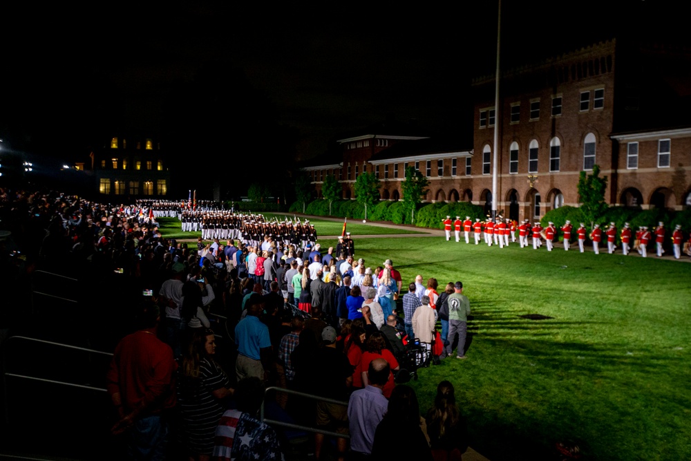 The Barracks hosted a remarkable parade for five former Assistant Commandants of the Marine Corps