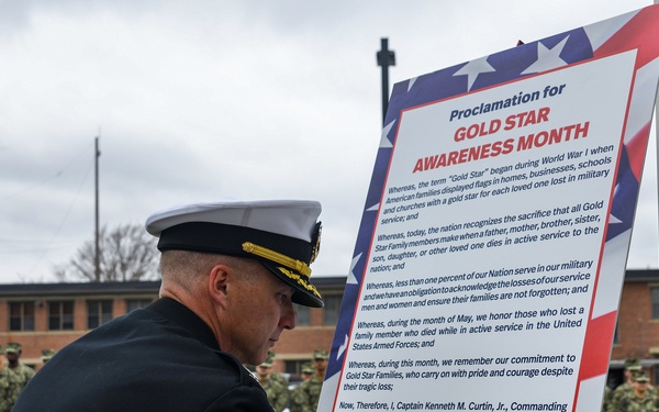 SUBASE hosts Inaugural Flag Garden Dedication  for Gold Star Awareness Month