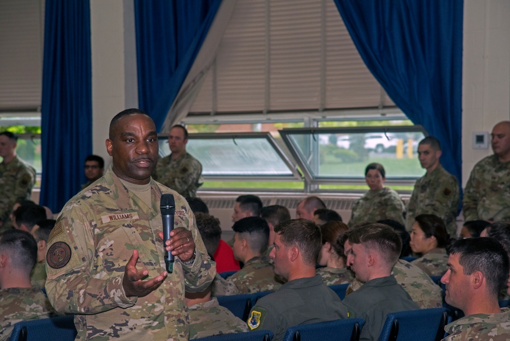 Senior Enlisted Leader of the Air National Guard visits 111th Attack Wing at Biddle ANG Base