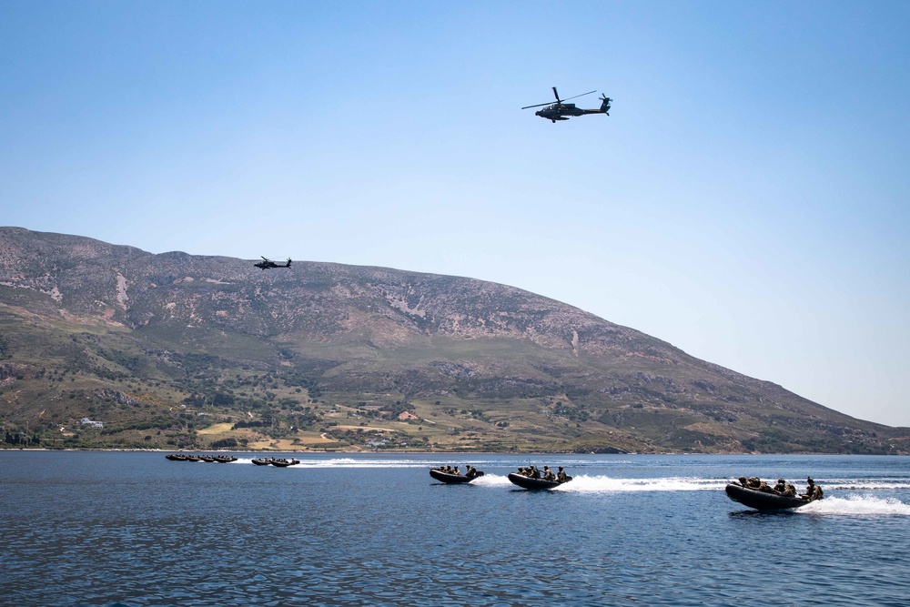 USS Arlington, 22nd MEU conduct joint training with Hellenic Armed Forces