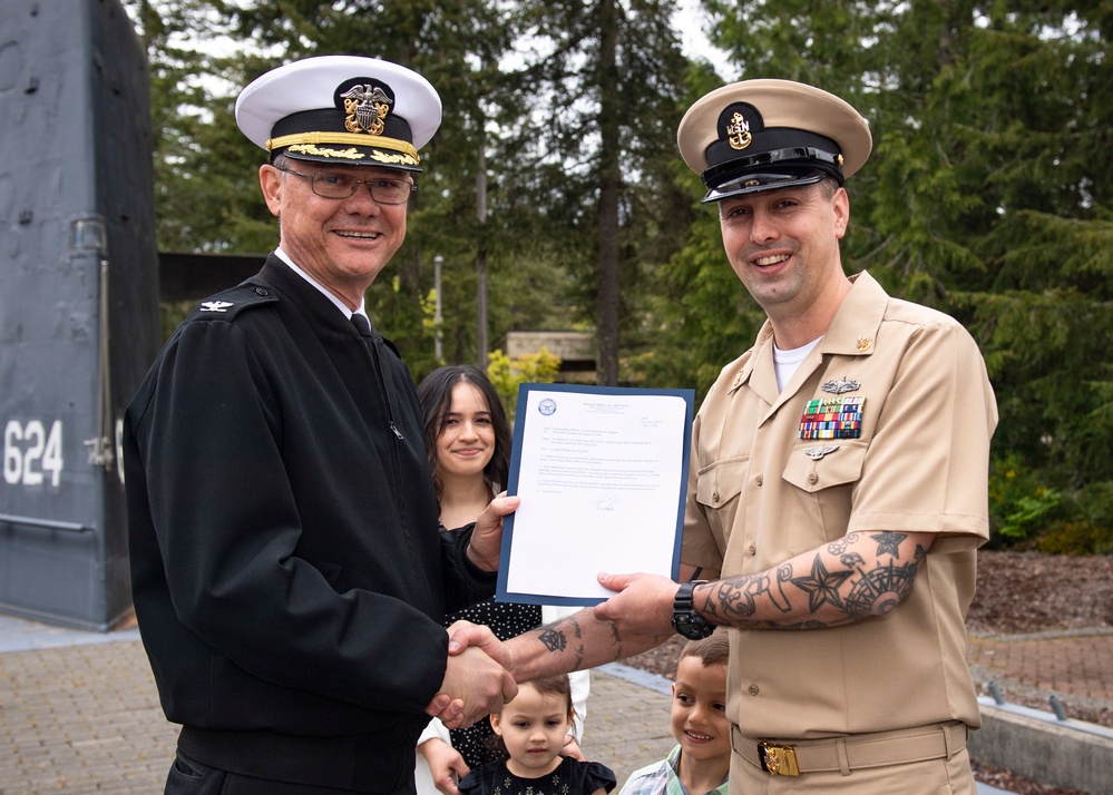 TRFB Chief Presented with Frocking Letter
