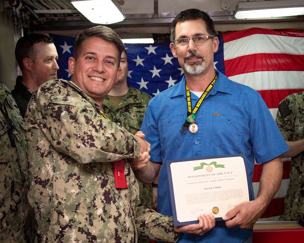 TRFB Civilian Awarded Civilian Service Achievement Medal