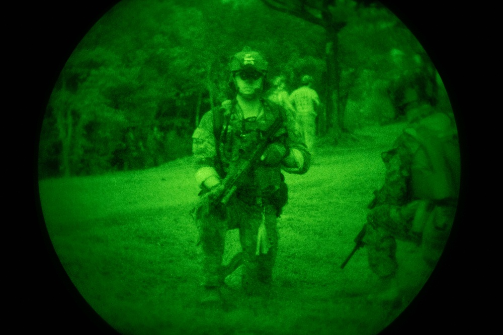 Joint forces train to fight at night