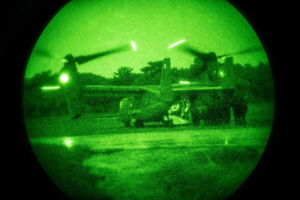 Joint forces train to fight at night