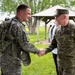 KSF commander greets troop during battle drills