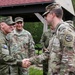 KSF commander greets troop during battle drills