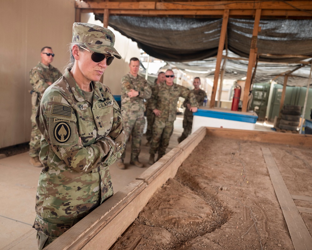 Maj. Gen. Jami Shawley tours Chabelley Airfield after assuming command of CJTF-HOA