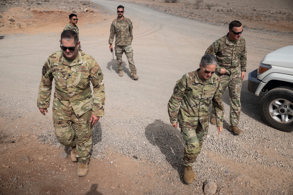 Maj. Gen. Jami Shawley tours Chabelley Airfield after assuming command of CJTF-HOA