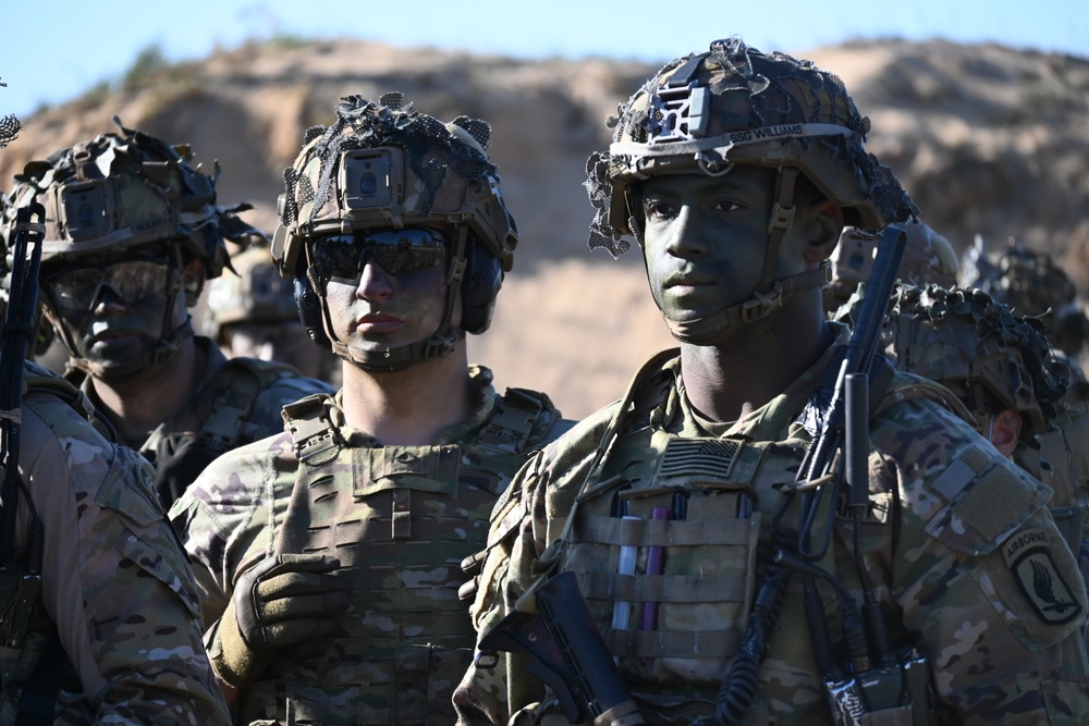 Sky Soldiers Conduct Platoon Live Fire Training