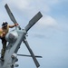 Sailors aboard USS Miguel Keith prepare for flight operations Noble Vanguard