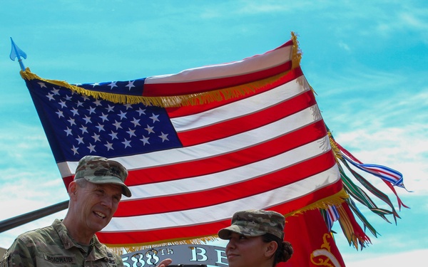 Soldier re-enlists at Poland with V Corps deputy commanding general