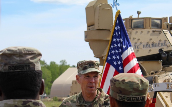 Soldier re-enlists at Poland with V Corps deputy commanding general