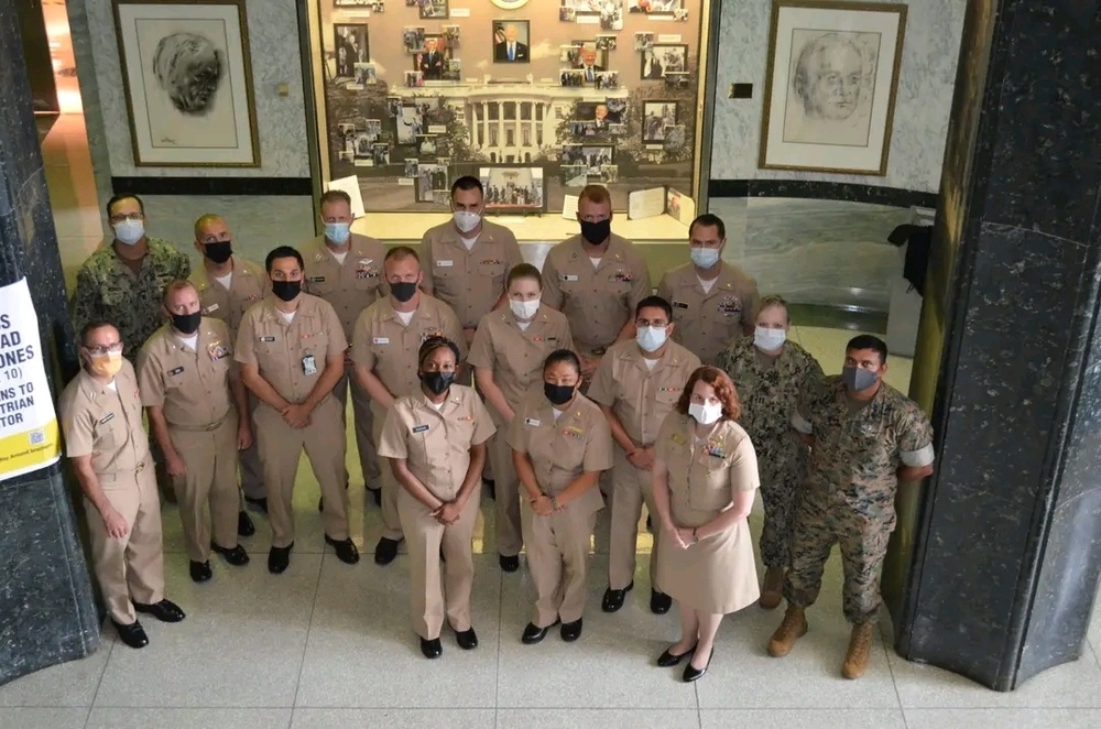 Plans, Operations, and Medical Intelligence (POMI) students at NMLPDC