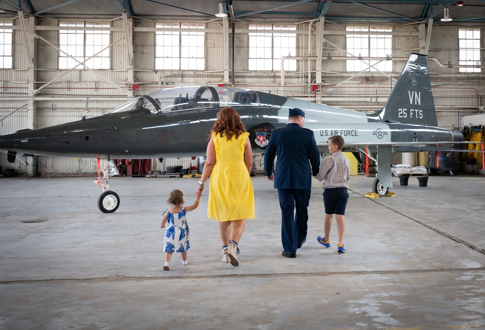 Shooter’s official change-of-command ceremony