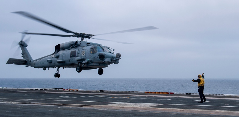 DVIDS - Images - An MH-60R Prepares To Land On The Flight Deck [Image 2 ...