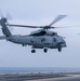 Two MH-60R Take off Of The Flight Deck