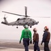 An MH-60R Sea Hawk Prepares To Land On The Flight Deck