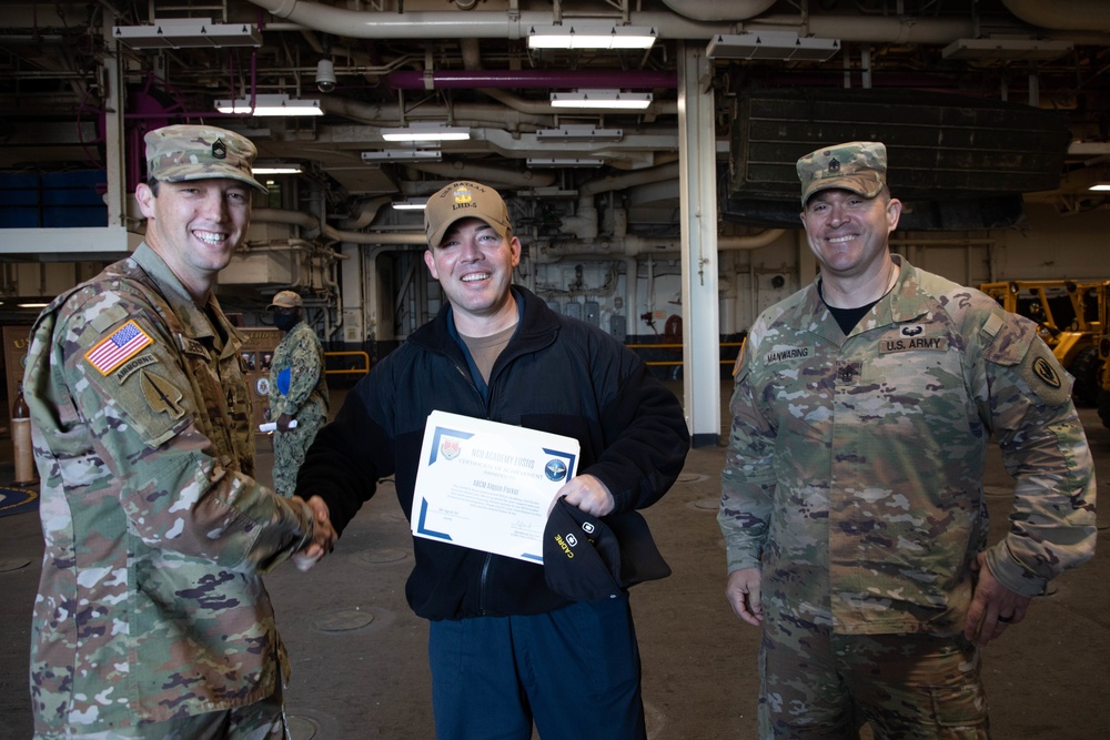 NCOA-E Presents Certificates of Appreciation to Navy Sailors!