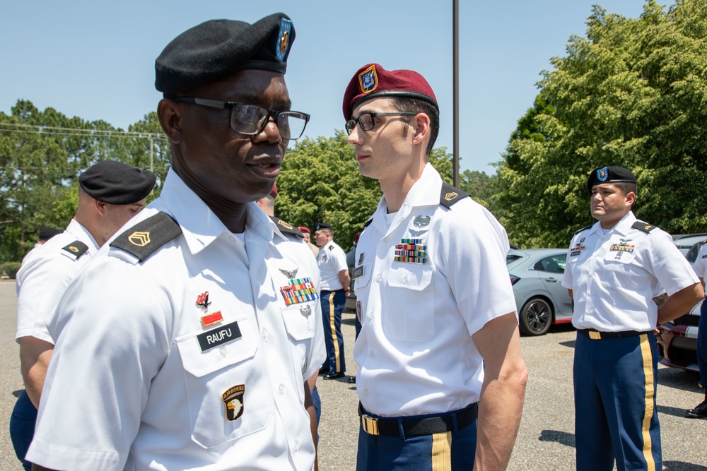 NCOA-E ALC Students compete in the Commandant's Inspection!