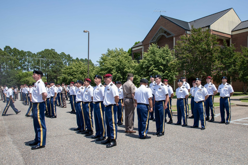 NCOA-E ALC Students compete in the Commandant's Inspection!