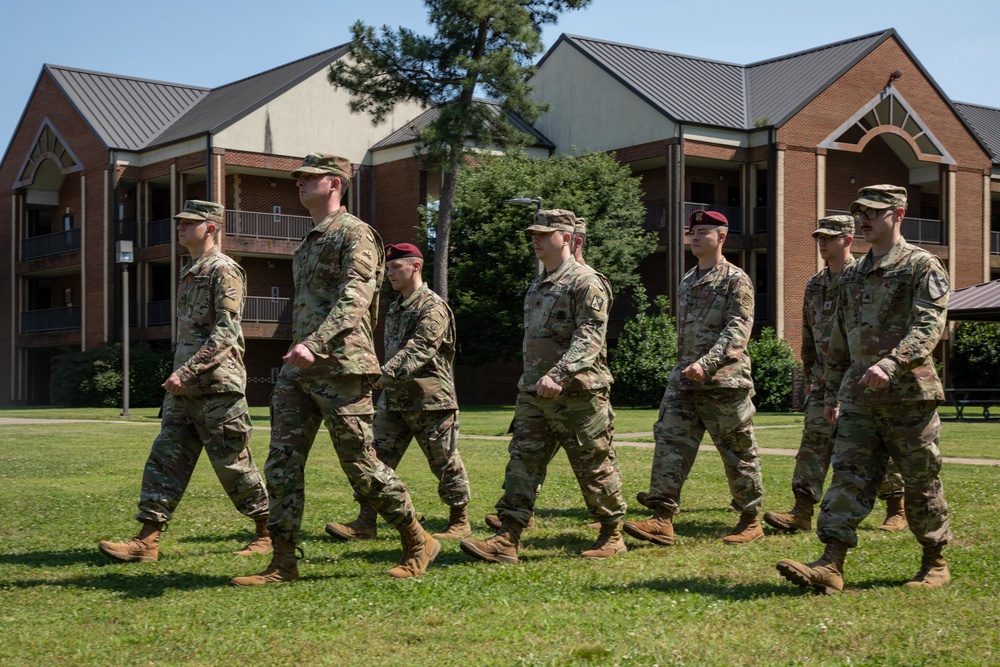 NCOA-E ALC Students compete in the Commandant's Inspection!