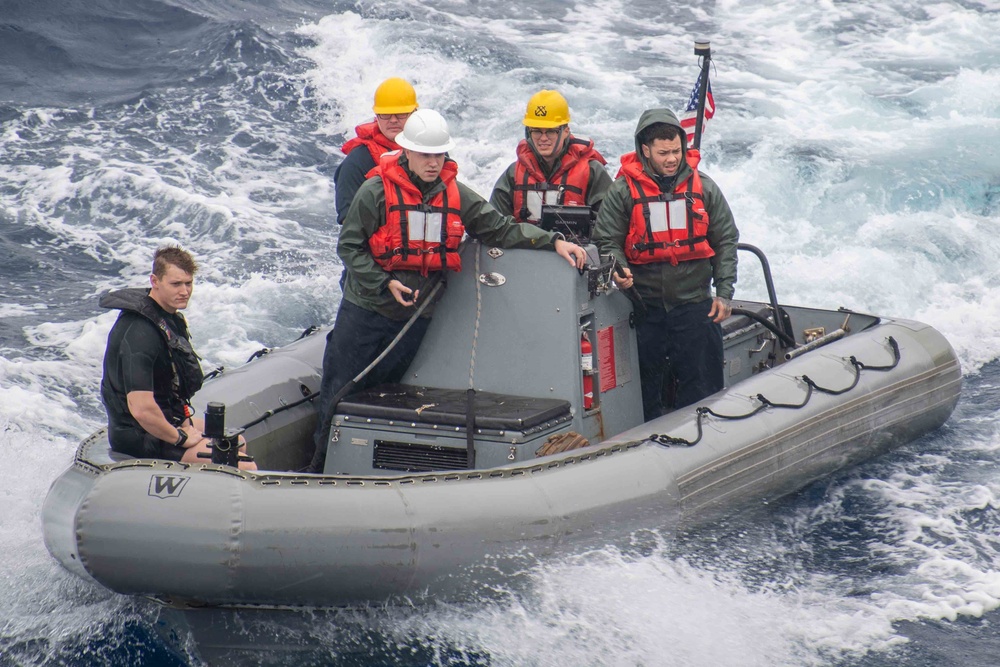 DVIDS - Images - USS Milius conducts small boat operations [Image 1 of 2]