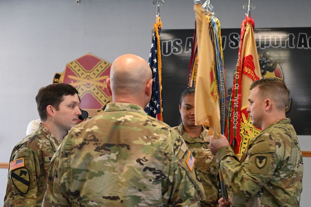 Fort Dix –  USASA Fort Dix Change of Command Ceremony – MAJ William Jolly to MAJ Justin Warrick