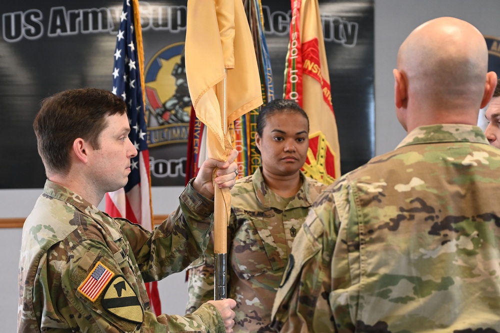 Fort Dix –  USASA Fort Dix Change of Command Ceremony – MAJ William Jolly to MAJ Justin Warrick