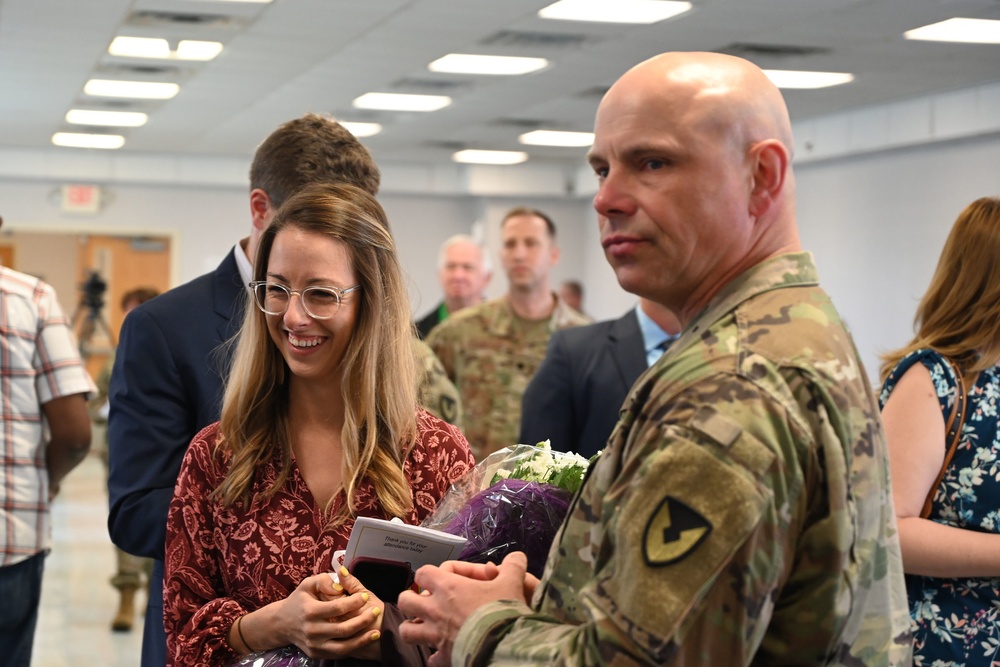 Fort Dix –  USASA Fort Dix Change of Command Ceremony – MAJ William Jolly to MAJ Justin Warrick