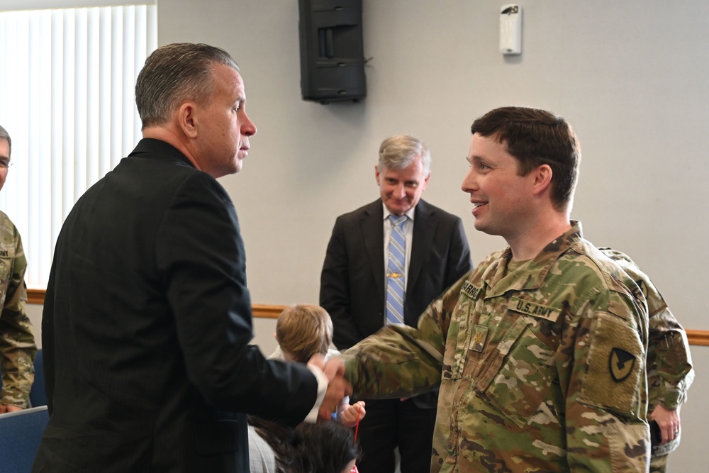 Fort Dix –  USASA Fort Dix Change of Command Ceremony – MAJ William Jolly to MAJ Justin Warrick