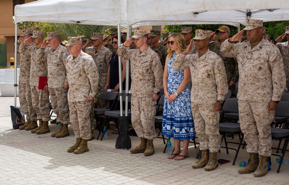 TF 51/5 HQ Company Conducts Change of Command Ceremony