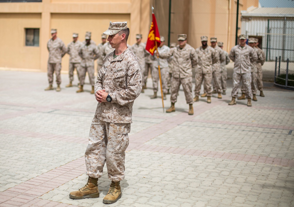TF 51/5 HQ Company Conducts Change of Command Ceremony