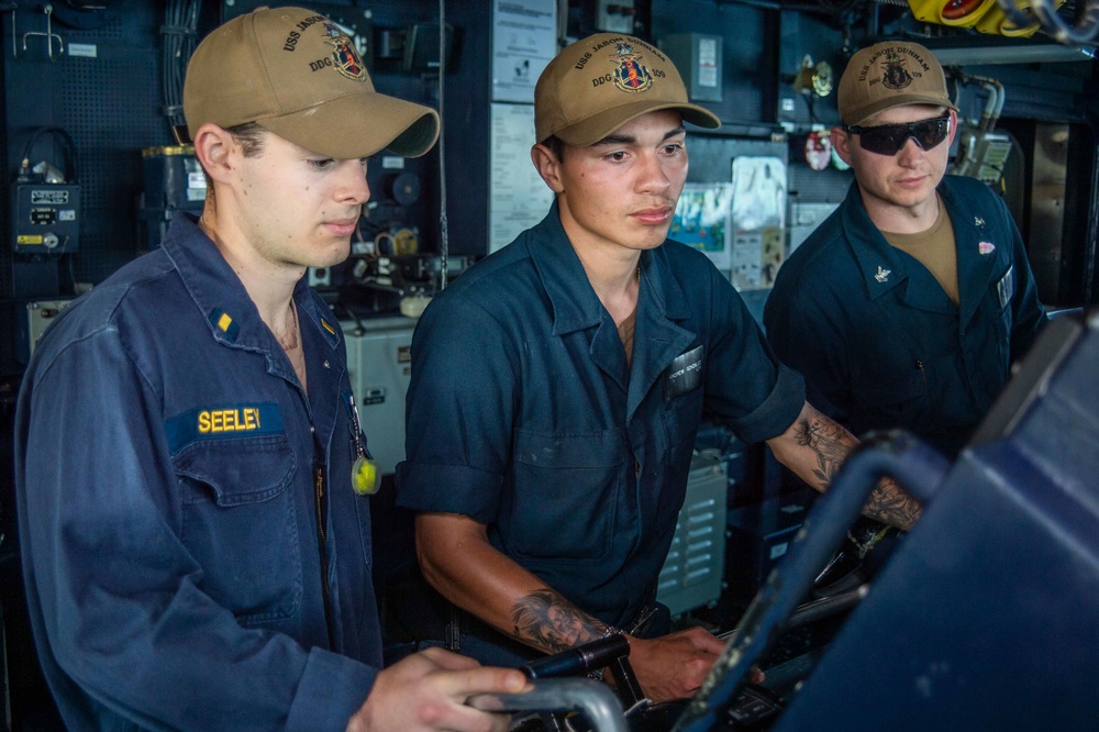 USS Jason Dunham (DDG 109) Conducts Daily Operations