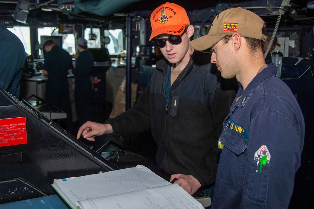 USS Jason Dunham (DDG 109) Conducts Daily Operations