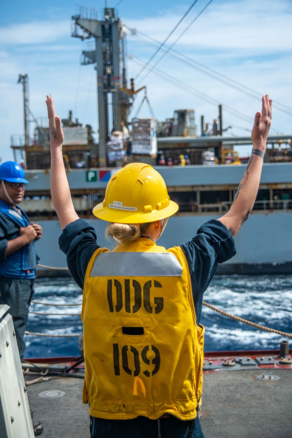 USS Jason Dunham (DDG 109) Conducts Replenishment-at-Sea With USNS Laramie (T-AO-203)